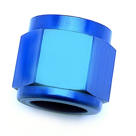 FITTINGS, -6AN BLU TUBE NUT